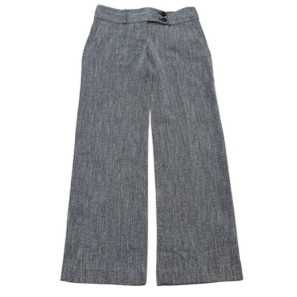 {The Limited} "Cassidy Fit" Tweed Herringbone Wide Straight Leg Dress Pants - Picture 1 of 4